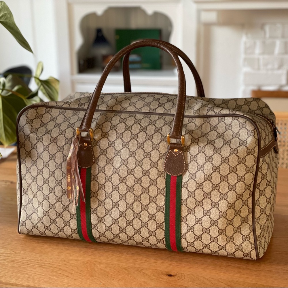 Gucci - Monogram Large Duffel Travel Bag